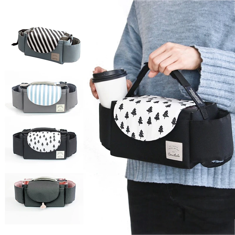 Baby Stroller Hanging Storage Waterproof Bags Polyester Durable Large Capacity Bag Convenient Babies Ourdoor Strollers Clutches