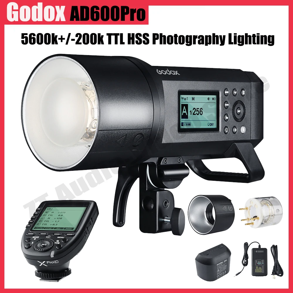 Модернизированная Внешняя вспышка Godox AD600Pro 600Ws TTL HSS литий-ионный аккумулятор со