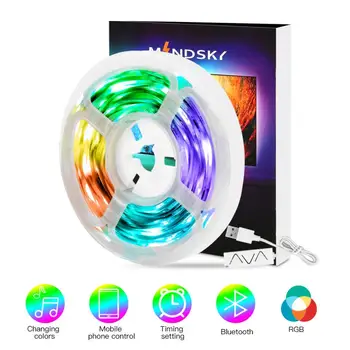 

3 meter 5050 RGB LED USB STRIP LIGHTS COLOUR CHANGING TAPE UNDER CABINET KITCHEN mobile APP control remote control smart home