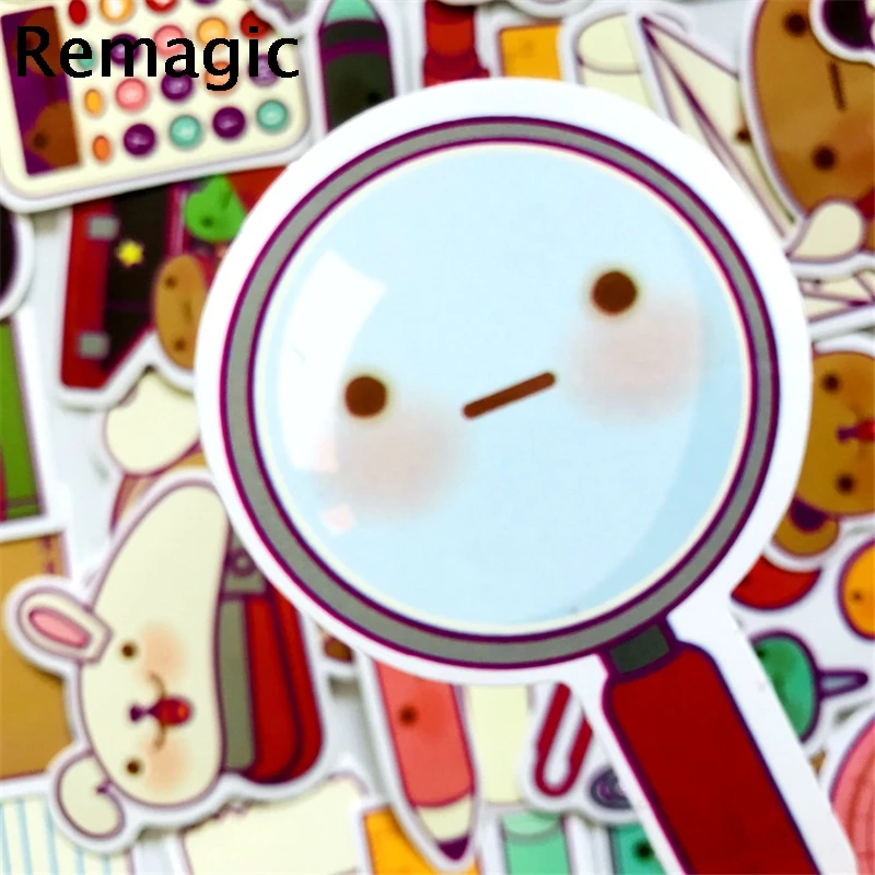 41pcs Cartoon lovely stationery scrapbooking set Stickers pack anime vintage paster cosplay scrapbooking phone laptop decoration