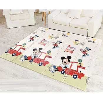 

Disney Mickey Mouse Collapsible Baby Creeping Mat Thicken Living Room Children Double-sided Cartoon Ground Mat X5589