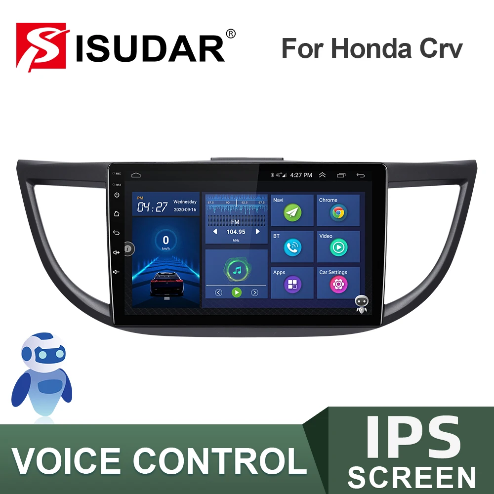 ISUDAR V57S Car Radio For HONDA/CRV/CR-V 2012-2016 Voice Control No 2 din Autoradio Multimedia GPS DVR Camera Canbus Radio IPS