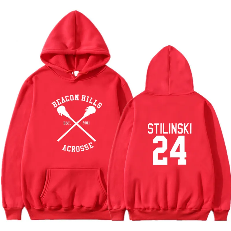 Felpa Con Cappuccio Donna Teen Wolf Stilinski 24 - Maglia Termica Autunno Inverno, Taglia Unica