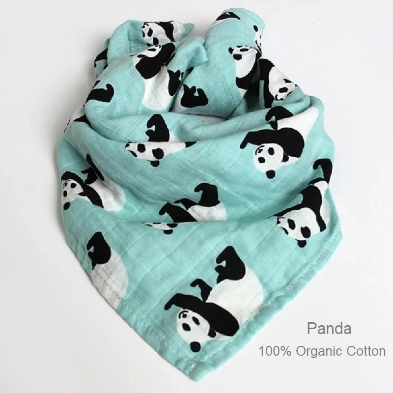 Organic Cotton/Bamboo Cotton Muslin Swaddles Wrap Burpy Towel Scarf Bibs Muslin Baby Blankets Newborn Diaper Pielucha 60*60cm 3