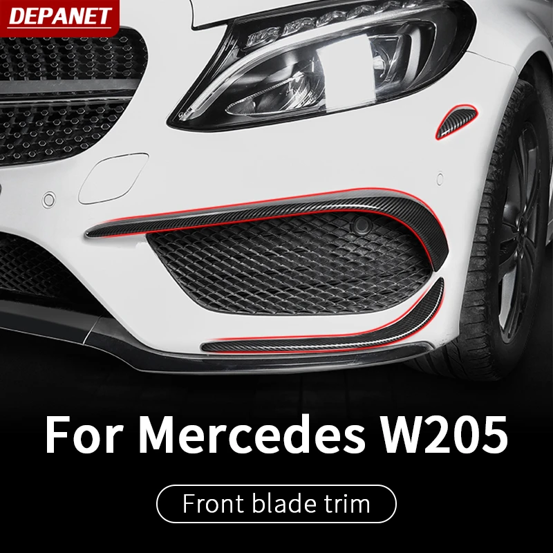 Front Fog Light Strip For Mercedes C W205 Amg Mercedes W205 Coupe Mercedes W205 Carbon Fiber C Class Accessories W205 Extertior Car Stickers Aliexpress