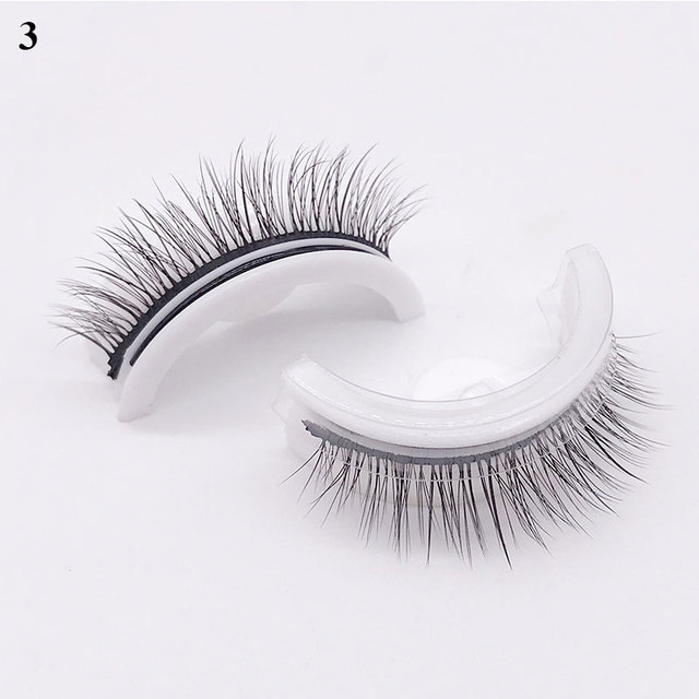 Reusable Self-adhesive False Eyelashes 3D Mink Lashes Glue-free Eyelash Extension 3 Seconds to Wear No Glue Needed Lashes