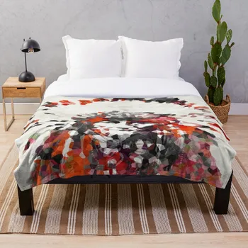 

Soft Blanket for Bed Sherpa Flannel Fleece Blanket Home Travel Sofa Soft Throw Blanket Native American Art Modern Chief 2 By Sha