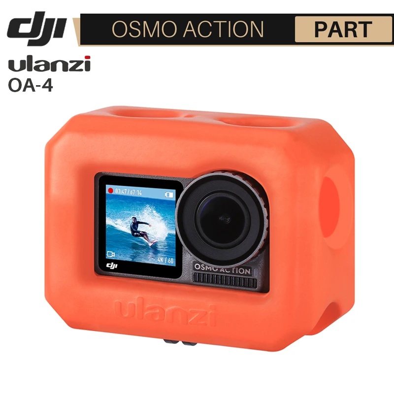  Ulanzi OA 4 Floaty чехол Корпус для Dji Osmo Action Floating Orange Venture Shell чехол для серфинга катания на коньках 