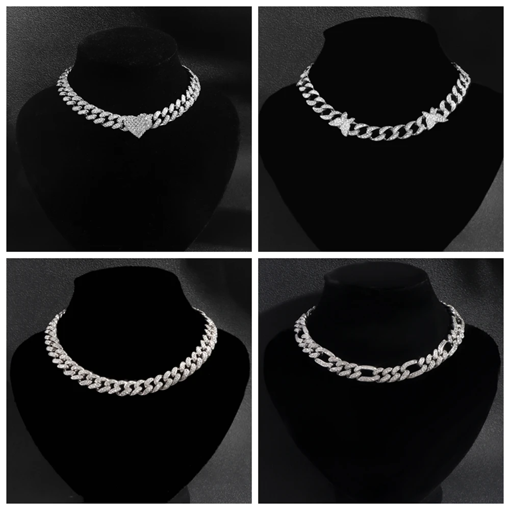 CASSIECA 2 Pezzi Collana Donna, Collane Catena Cubana Oro Rosa Chaine Acciaio Inossidabile per Donne Ragazza Collana Impilabile Gioielli da Donna Oro/Argento/Oro Rosa
