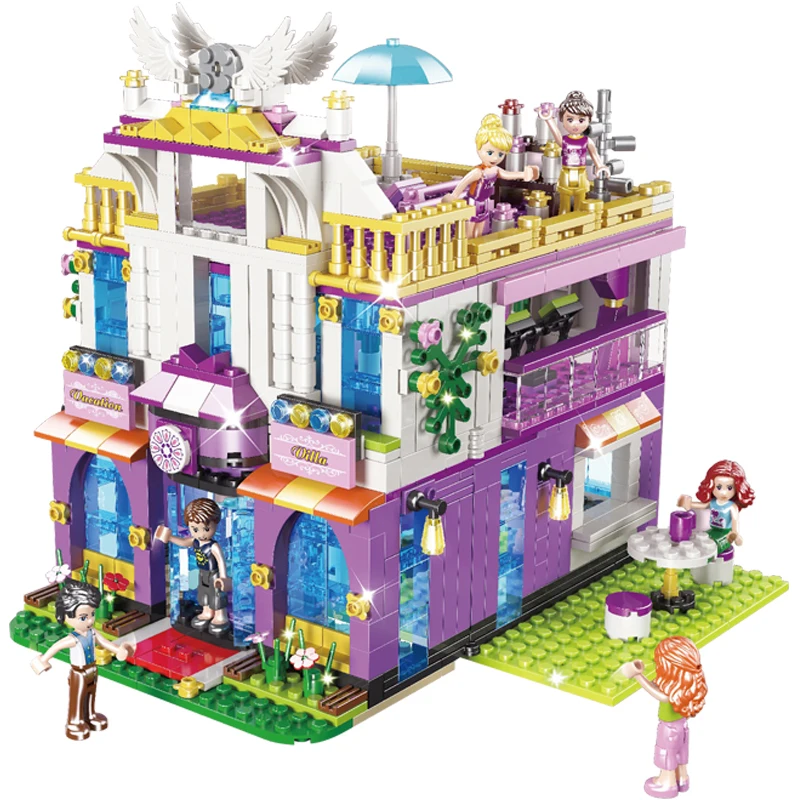 

For LEGOing Friends The City Girls Big Villa 961Pcs Model Building Blocks Toys Children Assemble For LEGOing Friends Girls Gifts