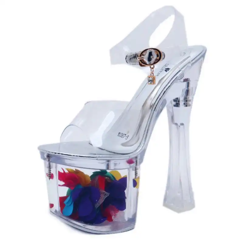 transparent platform shoes