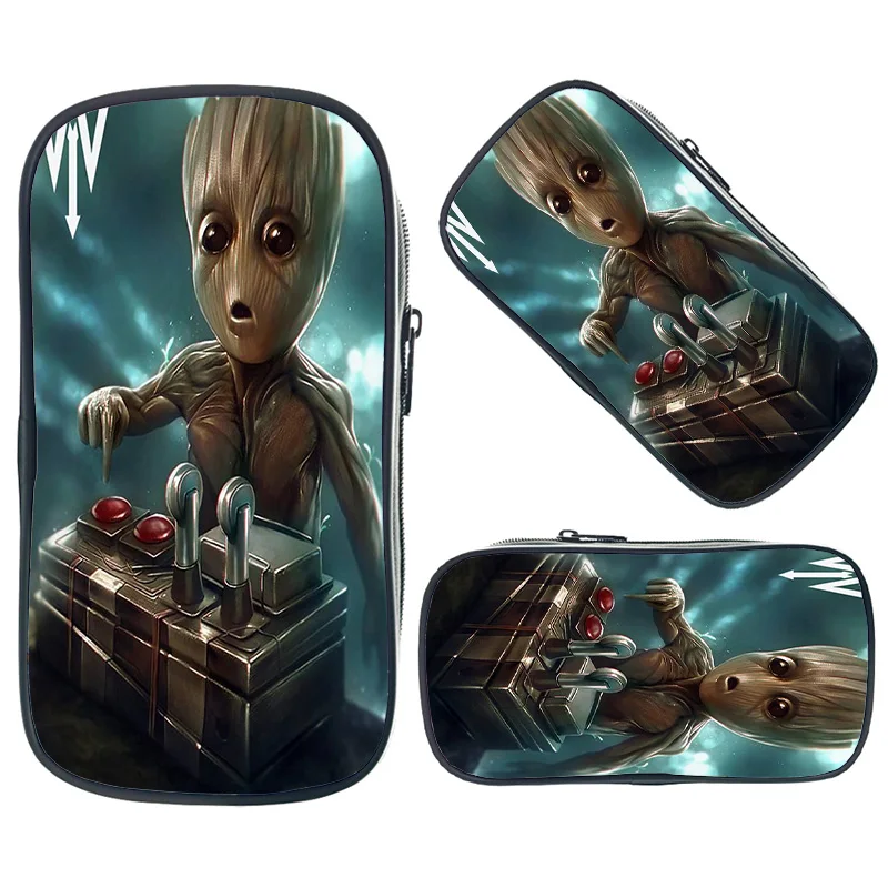 I Am Groot косметички для мальчиков и девочек школьные принадлежности пакеты для хранения большой пенал для женщин и мужчин модные косметички