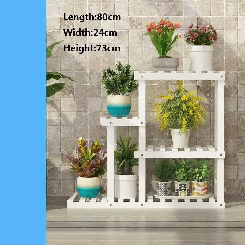 MODEL H Bunga Estante Flores Table Plantas Estanteria Para Macetas Balkon Etagere напольная Балконная стойка для балкона Цветочная Полка Подставка для растений - Цвет: MODEL H