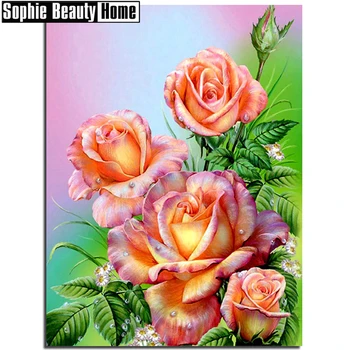 

Diamond Mosaic Pretty Flower Diamond Painting 5d Sets Painting With Diamonds Embroidery Full Square Picture Of Rhinestone 204038