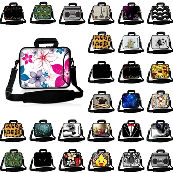 

Computer Messenger Briefcase Neoprene Case 10 12 13 13.3 11.6 14.1 15 17" Laptop Shoulder Strap Handle Bag For Macbook Pro 16 HP