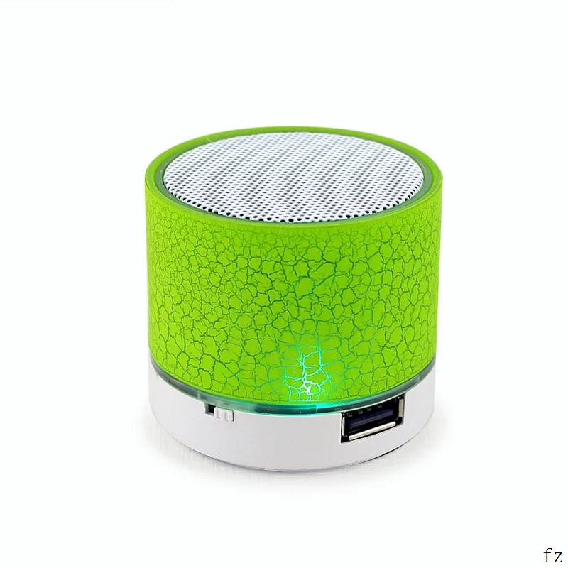 20 шт. A9 Bluetooth динамик мини трещины светодиодный s беспроводной громкий динамик TF USB Сабвуфер стерео аудио музыкальный плеер