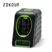 Zokoun CE сертифицированный защита от падения резиновый покрытый slash функциональный 2 Зеленые поперечные линии самонивелирующийся зеленый лазерный уровень