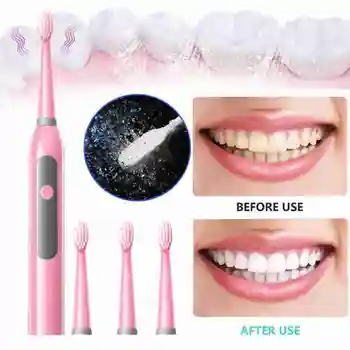 

Ultrasonic Sonic Electric Toothbrush USB Charge Rechargeable Tooth Brushes Washable Electronic Whitening Teeth Brush