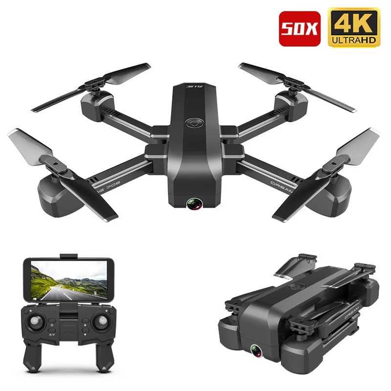 

SG706 RC Drone 4K HD Dual Camera 50X Times Zoom WIFI FPV Foldable Quadcopter Helicopter Professional Drones Stable Height
