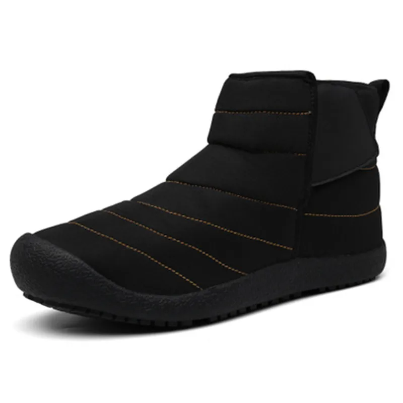 Winter Men Ankle Waterproof Warm Snow Boots Man Boots Shoes Slip On Casual Comfortable Outdoor Non-slip Plus Size 36-47