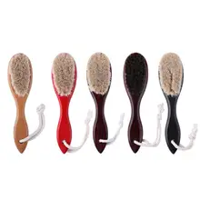 Портативный деревянной ручкой Для мужчин лицо, борода расческа Парикмахерская Уход за кожей лица щеточка для бритья массажный инструмент по уходу за ногами