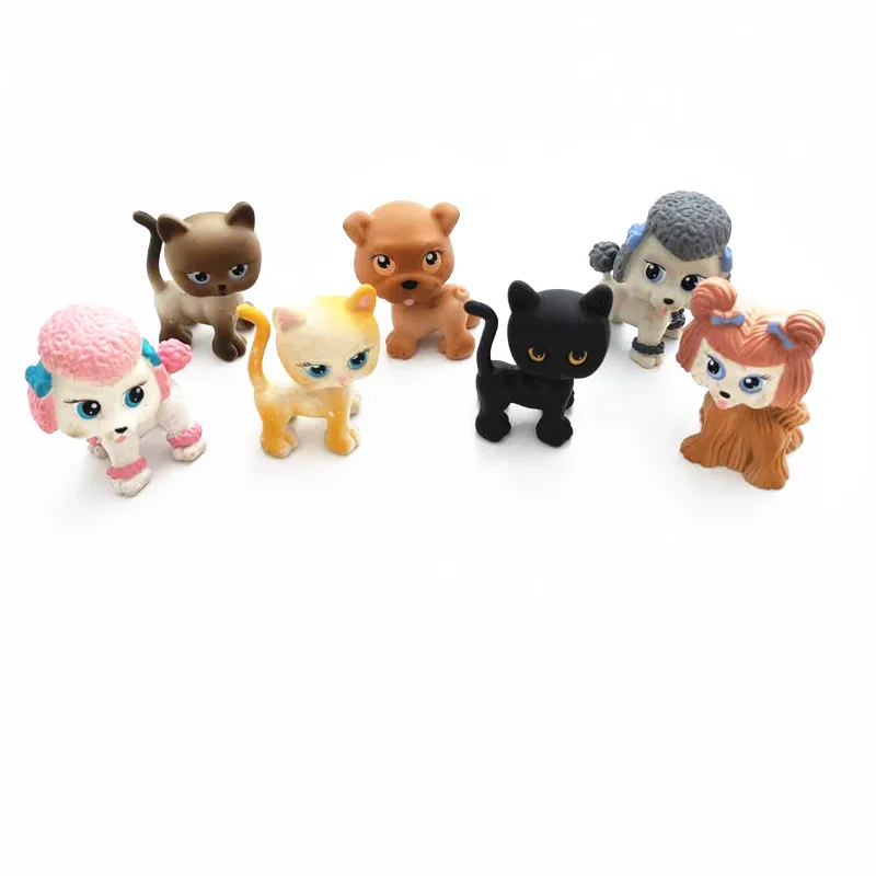 Сделай Сам мультфильм pet shop 5-6 см маленькие животные Милая многоцветная собака
