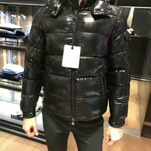 Пуховик Блестящий Матовый пуховик мужской меховой воротник теплое пуховое платье унисекс зимнее теплое пальто верхняя одежда