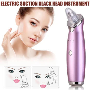 

Blackhead Remover Nose Facial Pore Vacuum Cleaner with 4 Replaceable Suction Heads Facial Tools LDO99