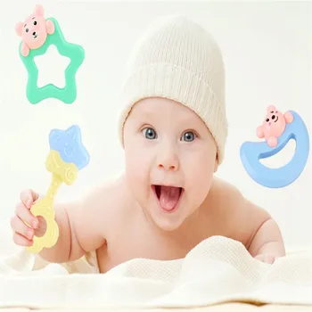 

Baby Oral Care Teething Development Rattles Hand Bell Multifunction Rattle Animal Teether Toys For Baby 0-12 Months