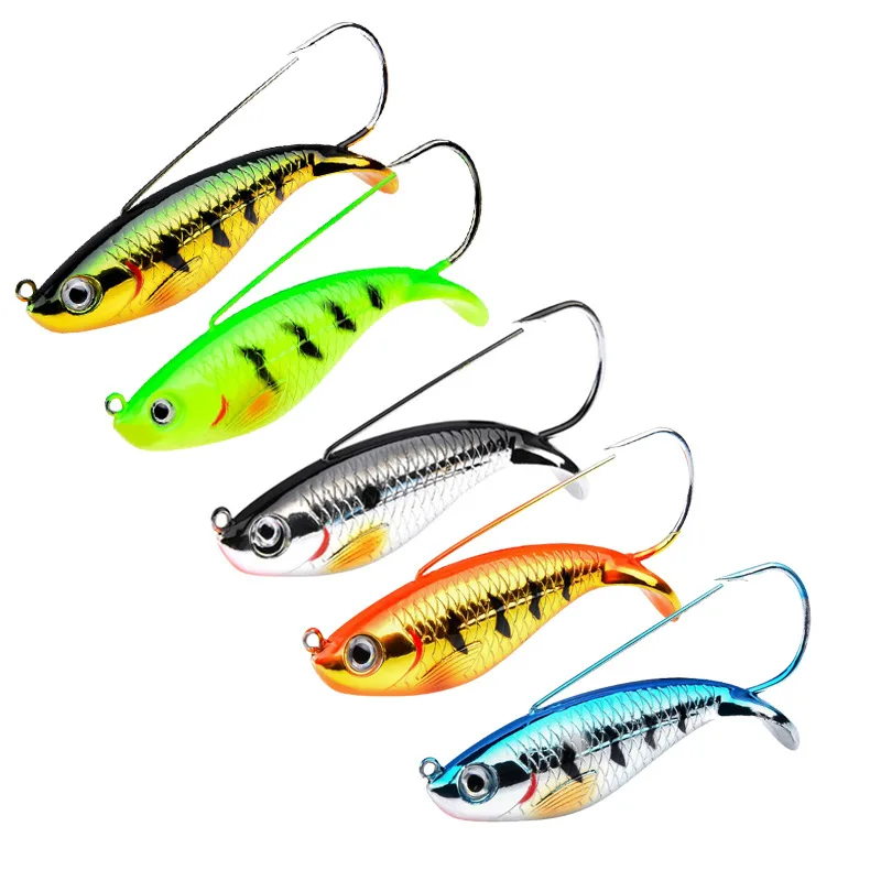 1pcsHardLureWobblerArtificialBaitFishingLuresSiliconeSeaBass