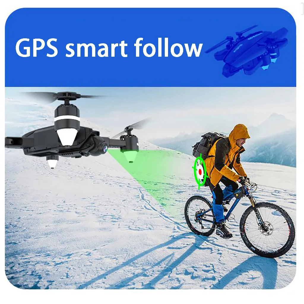 Пульт дистанционного управления летательный аппарат 5G WiFi GPS FPV 4K 12MP HD камера режим удержания высоты Квадрокоптер Дрон с сумкой 8,29