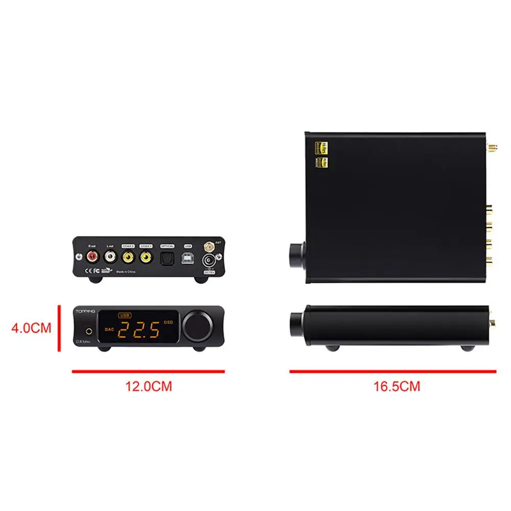  TOPPING DX3Pro tecnología LDAC HIFI DAC USB Bluetooth 50 salida de auriculares de Audio decodificad