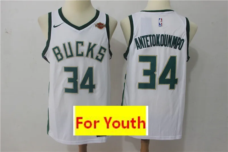 А+++ качество Молодежный взрослый#34 Giannis Antetokounmpo детский трикотаж - Цвет: 3