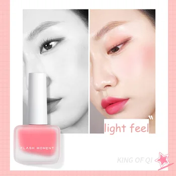 

FLASHMOMENT liquid peach blush easy to wear long-lasting nature makeup palette matte pigment cosmetic face cream Korean make up