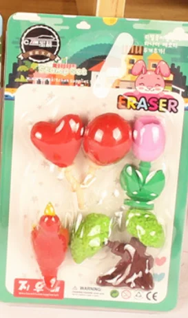 1PACK Милые Kawaii животные еда для девочек макияж шары овощи десерт карандаш школьные ластики офисные принадлежности резиновый ластик подарок для детей - Цвет: 1PACK
