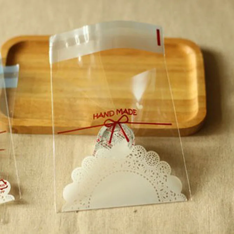

100pcs Plastic Bags Jewelry Small Food Packaging Candy Cookie Bags Clear Plastic Envelope