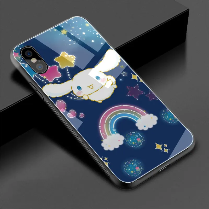 EWAU милый мультфильм Tempered oroll закаленное стекло чехол для телефона iPhone 11 Pro 6 6S Plus 7 8 Plus X XS XR XS Max