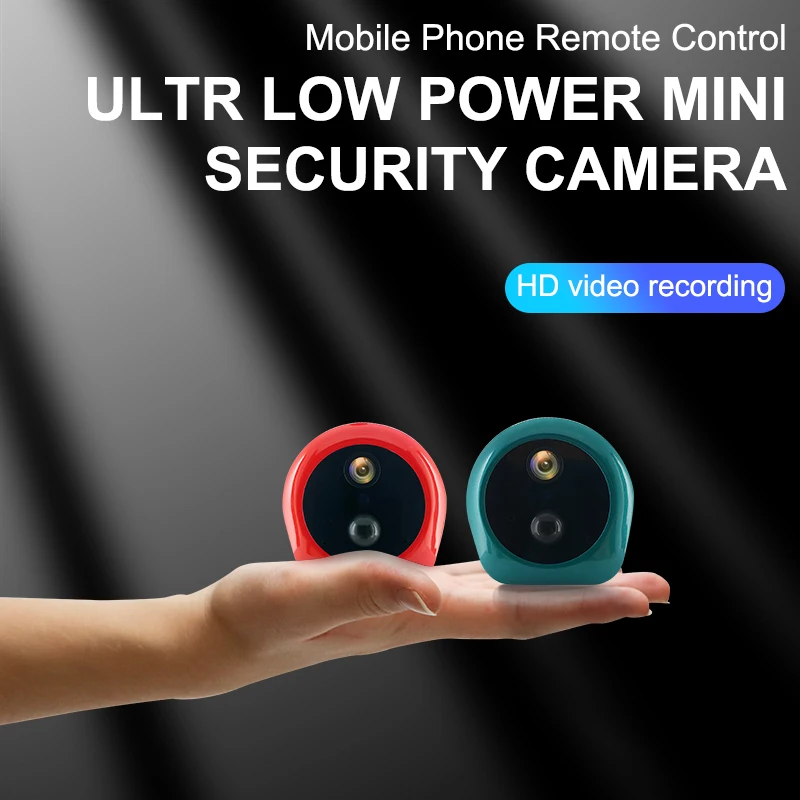 4 Color HD 1080P Mini Wireless Low-Power Battery Camera Wifi IP Rechargeable Security Indoor Home Alarm Small Video PIR Cam |