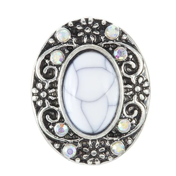 

20pcs pearl Snap Jewelry Crystal Snap Button Fit 18MM Snap Bracelet For Women DIY Charms Jewelry