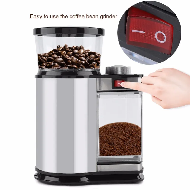  Electric Coffee Grinder Mill Herbs Nuts Salt Pepper Grinder Powerful Spice Seeds Manual Handmade Co - 4000037445198