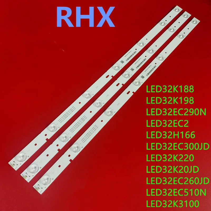 

32inch 100%new LCD TV backlight bar for Hisense LED32EC290N LED32K198 LED32K3100 LED32K220 LED32EC2 7LED 3V 595MM