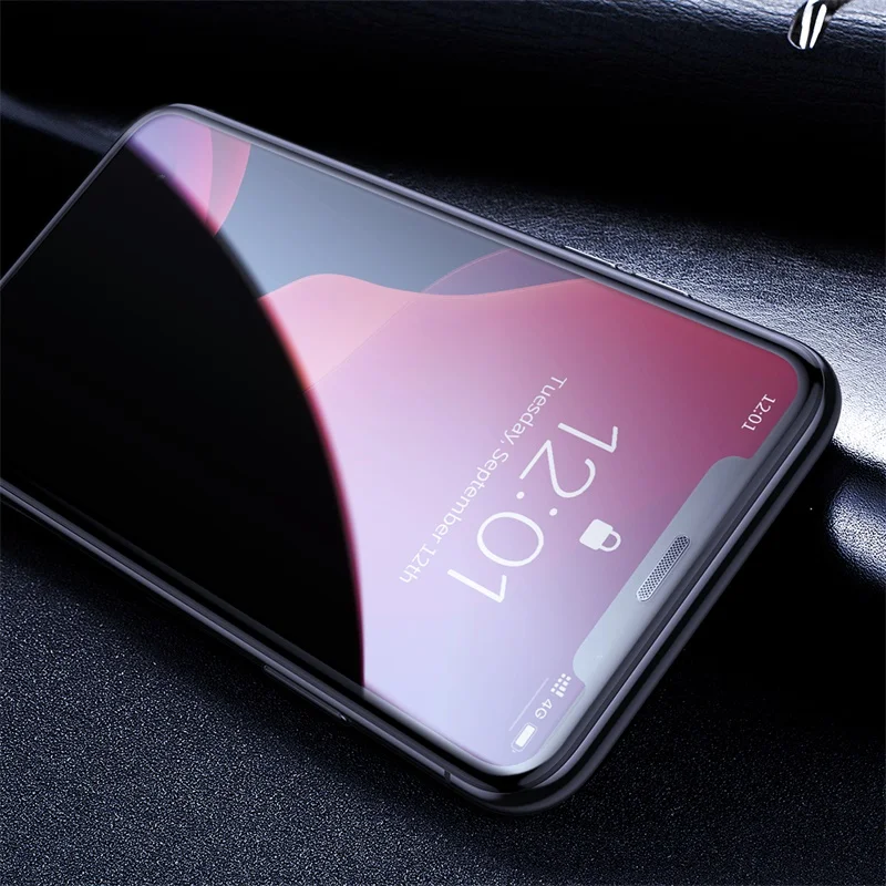 Baseus 2 шт. 0,3 мм Экран протектор Закаленное Стекло для iPhone 11 против подсматривания Защитная крышка Стекло для iPhone 11Pro XI Max - Color: High Definition