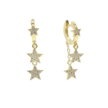

Fashion Classic Geometric Europe Style Earrings dangle Star Earrings Female Korean Jewelry For Woman christams Gift 2020