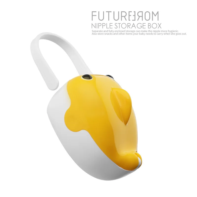 1Pc Baby Pacifier Storage Box Portable Cute Whale Shape Kids Pacifier Nipple Cradle Case Holder Travel Storage Box Pacifier Box
