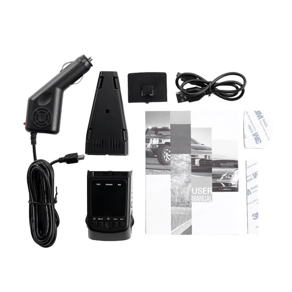 HD 1080P B40 клиновидная Автомобильная камера и DVR со встроенным 1,5 ЖК-дисплеем 30fps Обнаружение движения g-сенсор угол обзора