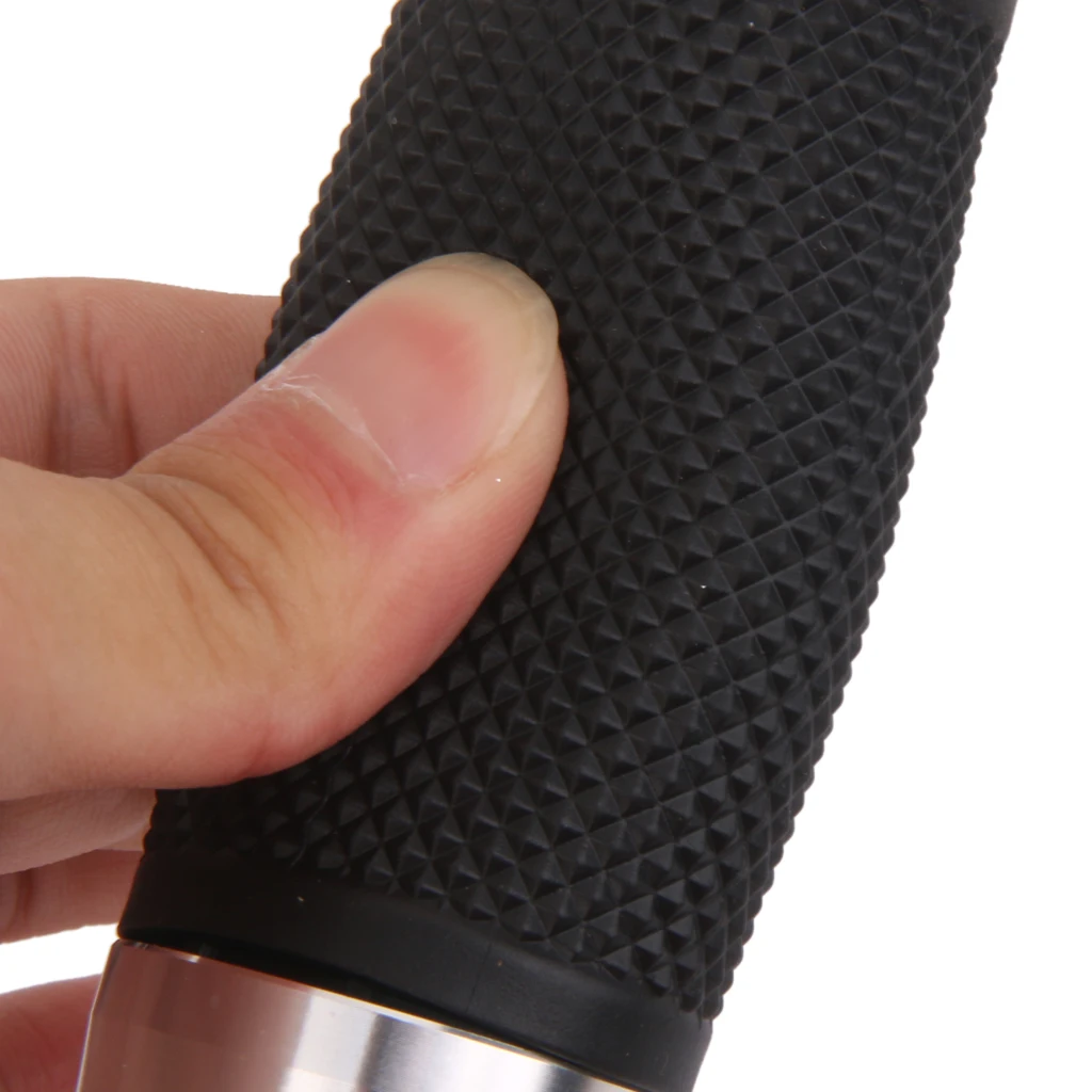 Pair Universal 7/8' 1' Motorcycle Rubber Handlebar Hand Grips Bar For Honda Yamaha Suzuki Aluminum alloy