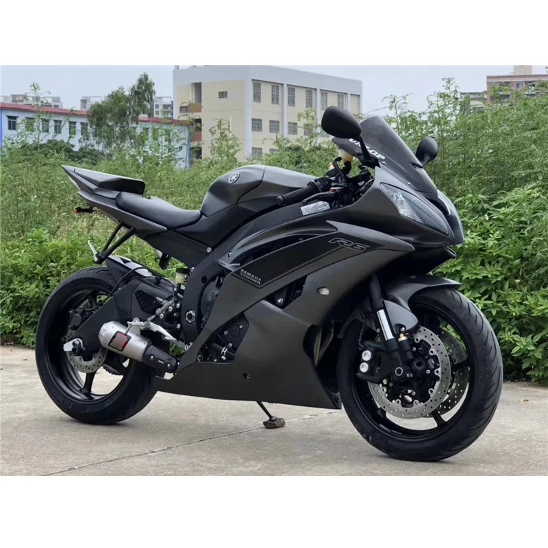 Для 2006- Yamaha R6 YZF-R6 выхлопная труба мотоцикла 45 мм Escape со средним углеродным волокном теплозащита без дБ Killer выхлопные наконечники