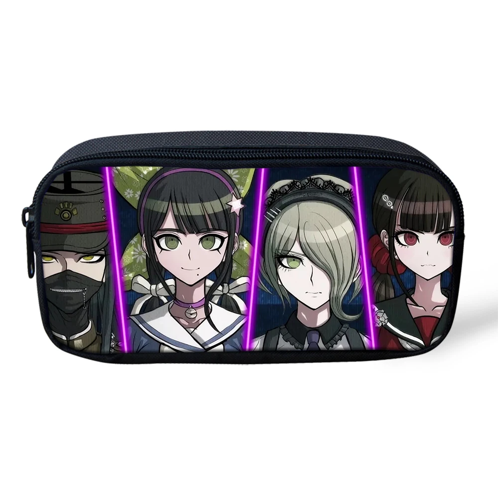 Danganronpa сумка для карандашей Чехлы для студентов Monokumas дорожные кошельки сумка для детей Для мальчиков и девочек коробка для хранения канцелярских принадлежностей защитный чехол