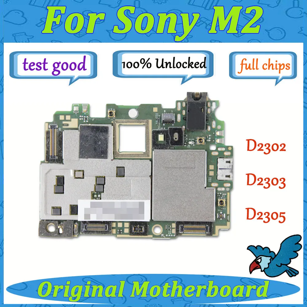 Разблокированные Материнские платы для sony Xperia M2 D2302 D2303 D2305 основная материнская плата ОС Android с полным чипом материнская плата