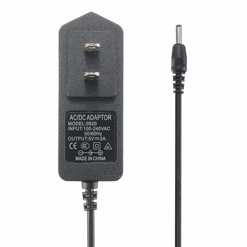 AC 100 V-240 V к DC адаптер питания зарядное устройство адаптер 5V 2A 3,5mm x 1,35mm US/EU/AU/UK вилка